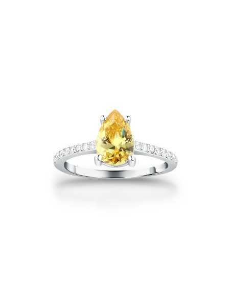 Anello MORELLATO donna Tesori arg. 925 - pietra gialla