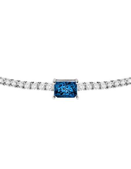 Bracciale MORELLATO donna Tesori tennis arg. 925 / pietra blu