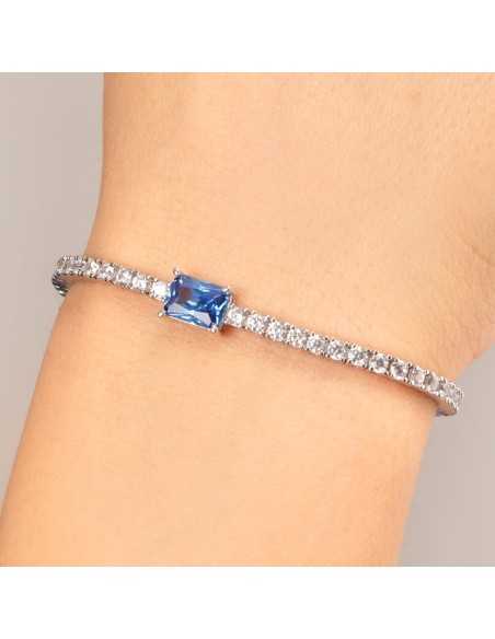 Bracciale MORELLATO donna Tesori tennis arg. 925 / pietra blu