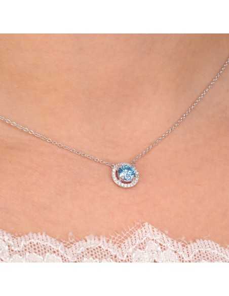 Pendente MORELLATO donna Tesori arg. 925 - pietra azzurra