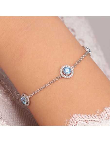 Bracciale MORELLATO donna Tesori tennis arg. 925 / pietre azzurre