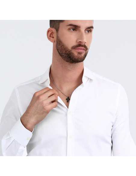 Pendente MORELLATO uomo Motown croce / nero / punto luce