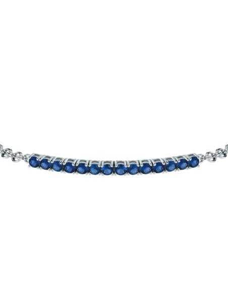 Bracciale MORELLATO uomo Tennis argento 925 / blu (SATT18)