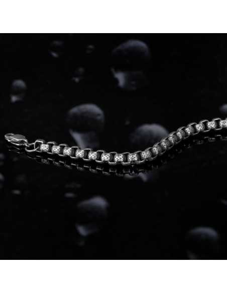 Bracciale MORELLATO uomo Catene box acciaio antico