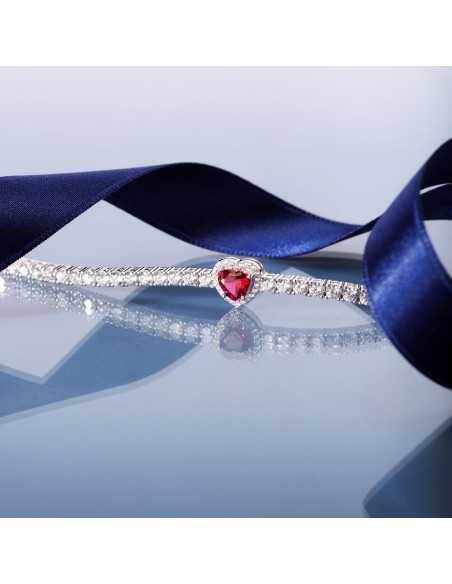 Bracciale MORELLATO donna Tesori arg. 925 - cuore rosso (SAVB18)