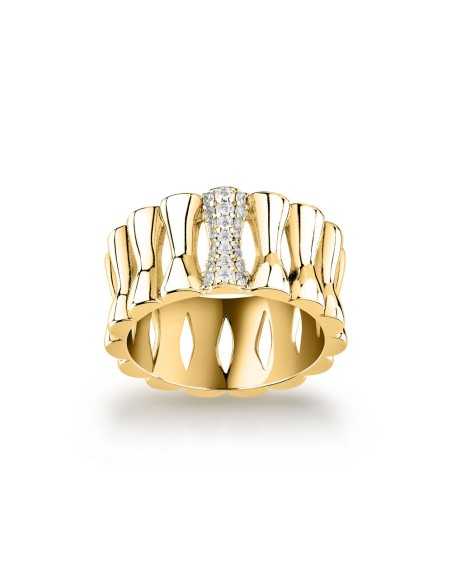 Anello MORELLATO donna Essenza argento 925 dorato / cristalli