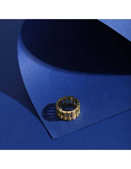 Anello MORELLATO donna Essenza argento 925 dorato / cristalli