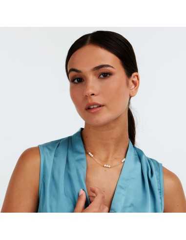 Collana MORELLATO donna Perle arg. 925 dorato