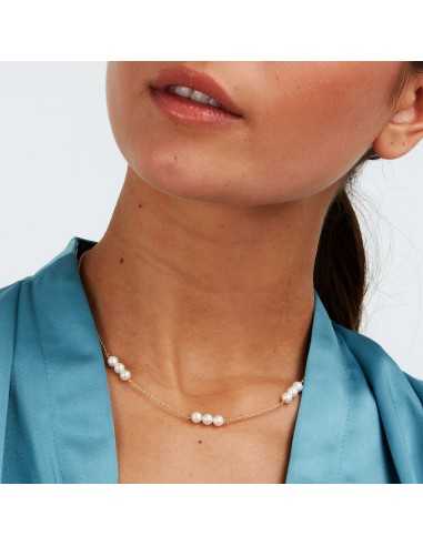 Collana MORELLATO donna Perle arg. 925 dorato