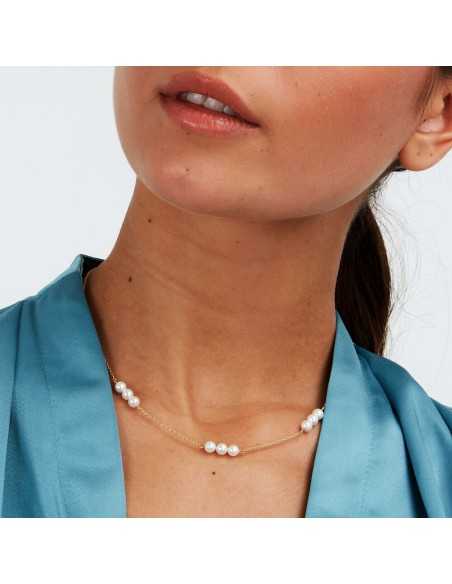Collana MORELLATO donna Perle arg. 925 dorato