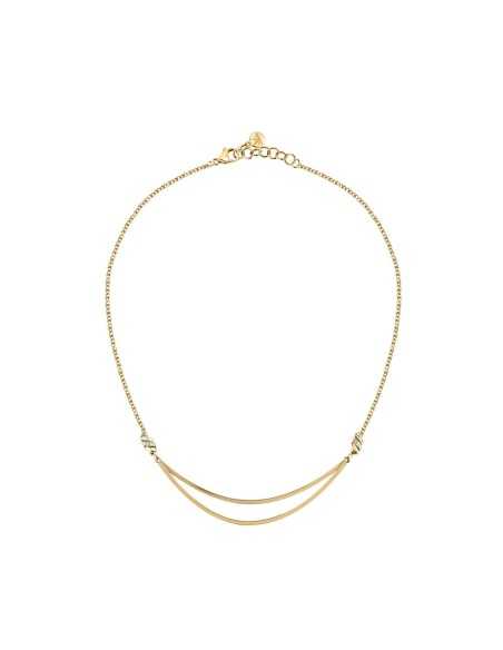 Morellato Torchon – Collana Donna Oro con Cristalli Bianchi (SAWZ01)