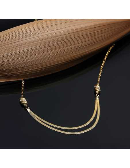 Morellato Torchon – Collana Donna Oro con Cristalli Bianchi (SAWZ01)