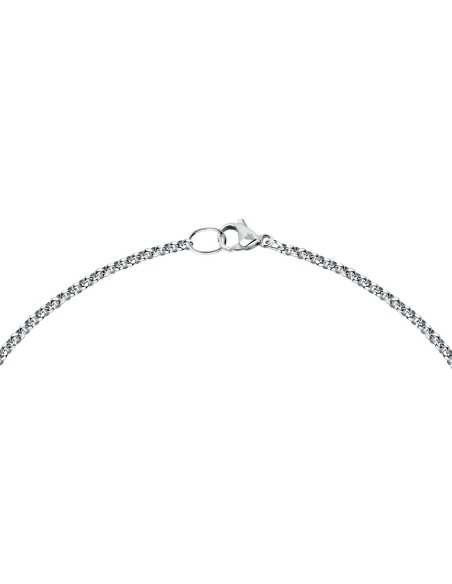 Collana MORELLATO donna Drops acciaio / punto luce azzurro