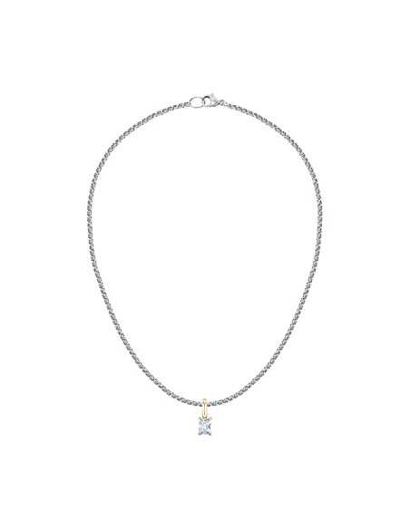 Collana MORELLATO donna Drops acciaio / punto luce bianco