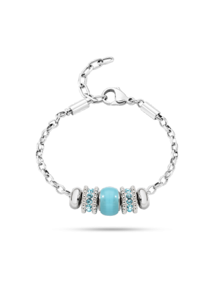 Bracciale MORELLATO donna Drops acciaio / azzurro