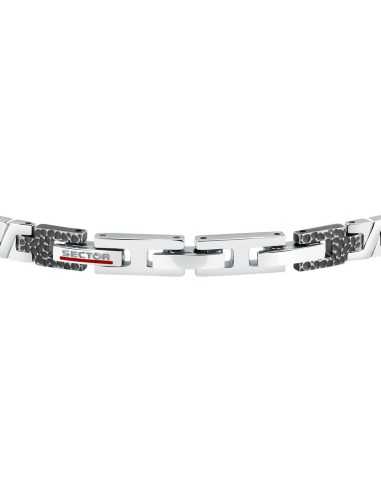 Bracciale SECTOR uomo Energy acciaio / nero