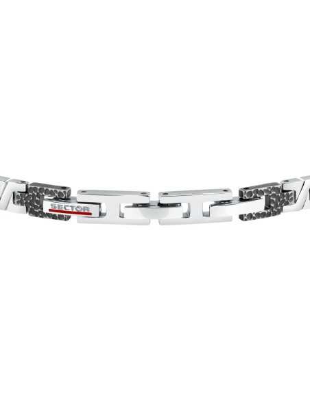 Bracciale SECTOR uomo Energy acciaio / nero