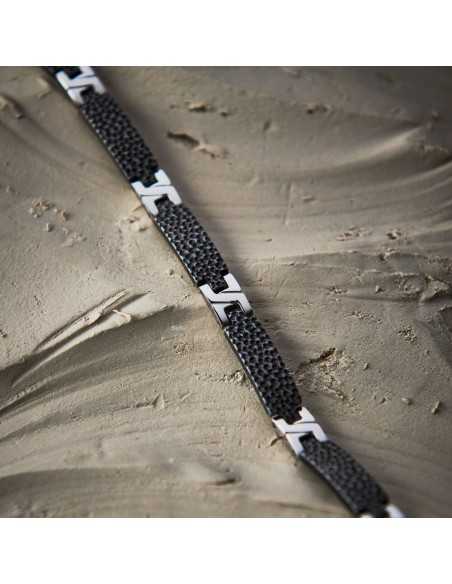 Bracciale SECTOR uomo Energy acciaio / nero