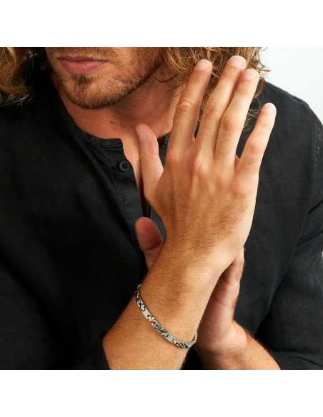 Bracciale SECTOR uomo Energy acciaio / oro rosa