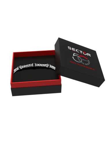 Bracciale SECTOR uomo Premium alluminio /  nero