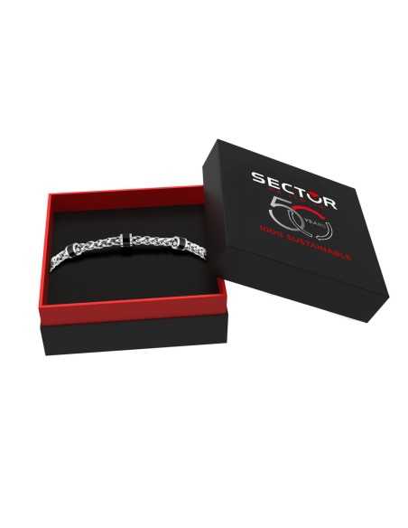 Bracciale SECTOR uomo Premium alluminio /  nero