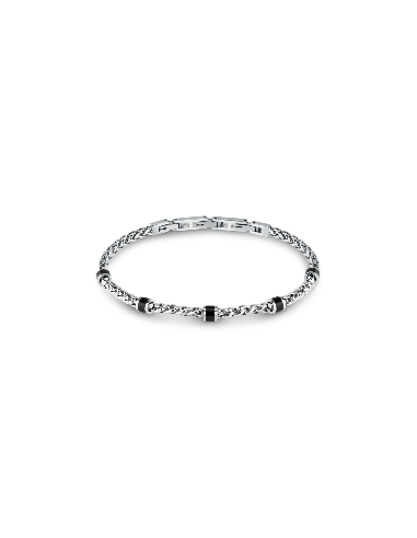 Bracciale SECTOR uomo Premium alluminio /  nero