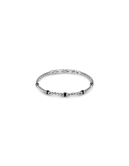 Bracciale SECTOR uomo Premium alluminio /  nero