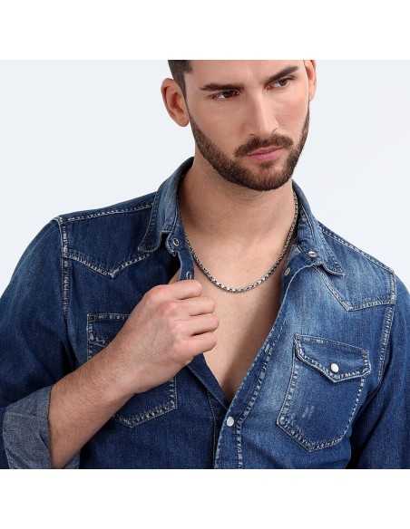 Collana SECTOR uomo Basic acciaio lucido