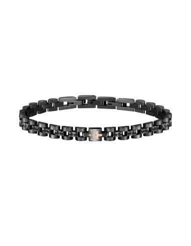 Bracciale MASERATI uomo Iconic acciaio nero /...