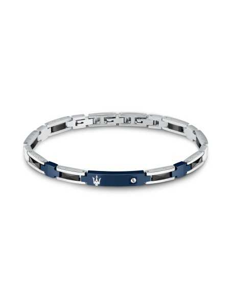 Bracciale MASERATI uomo Ceramic acciaio / blu (JM423ATZ29)