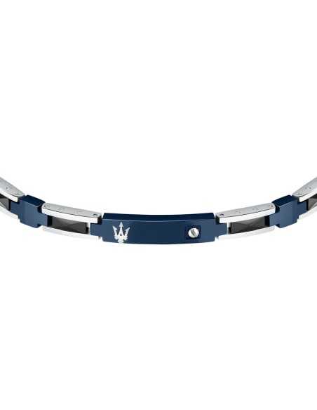 Bracciale MASERATI uomo Ceramic acciaio / blu (JM423ATZ29)