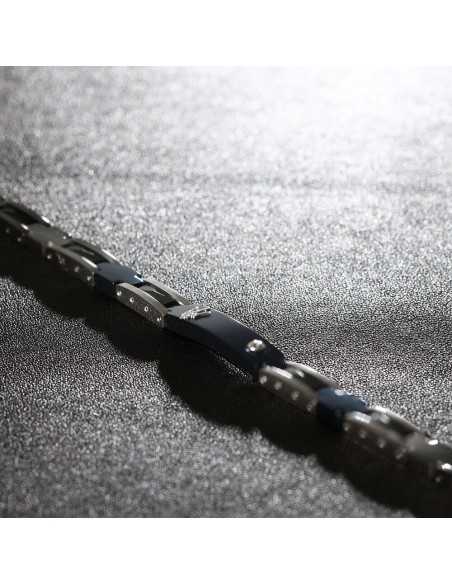 Bracciale MASERATI uomo Ceramic acciaio / blu (JM423ATZ29)