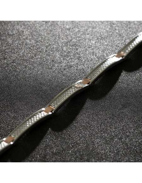 Bracciale MASERATI uomo Iconic acciaio / oro rosa