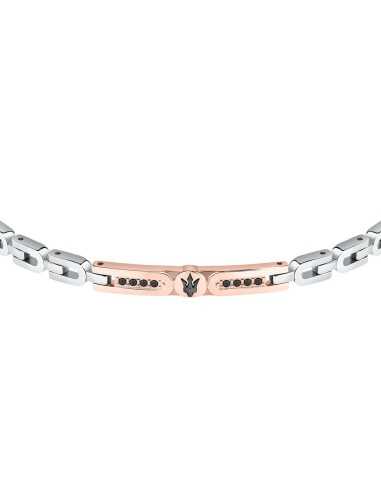 Bracciale MASERATI uomo Iconic acciaio / oro...