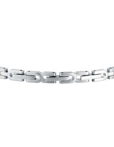 Bracciale MASERATI uomo Iconic acciaio / blu /...