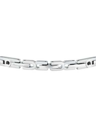 Bracciale MASERATI uomo Iconic acciaio / pietre...
