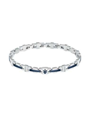 Bracciale MASERATI uomo Iconic acciaio / logo...