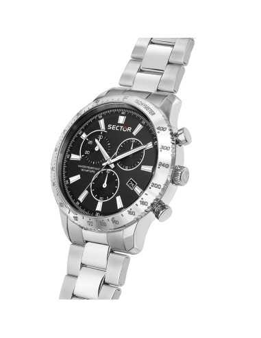 Orologio SECTOR Uomo 270 Cronografo Acciaio Nero