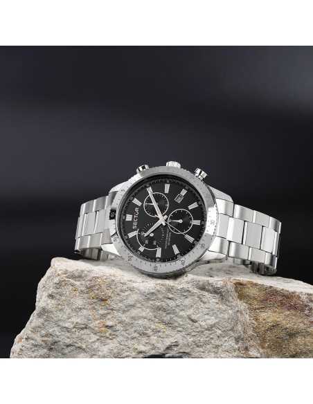 Orologio SECTOR Uomo 270 Cronografo Acciaio Nero