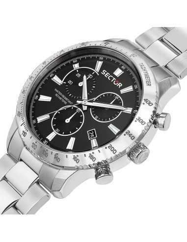 Orologio SECTOR Uomo 270 Cronografo Acciaio Nero