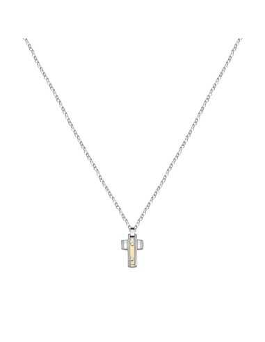 Pendente MORELLATO uomo Gold acciaio e oro 18k...