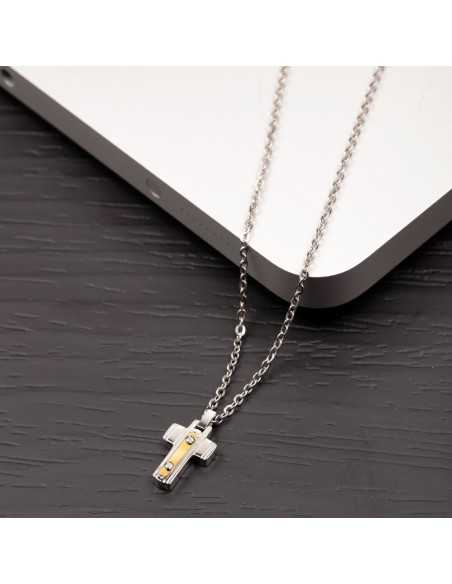 Pendente MORELLATO uomo Gold acciaio e oro 18k (SATM02)