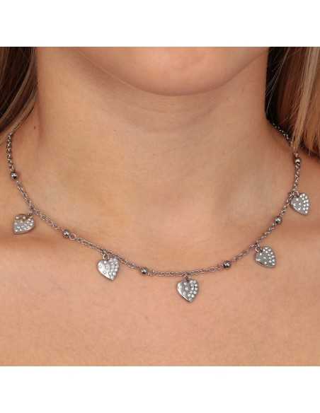 Collana MORELLATO donna Passioni acciaio e cristalli