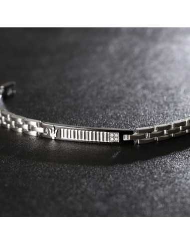 Bracciale MASERATI uomo Diamond acciaio /...