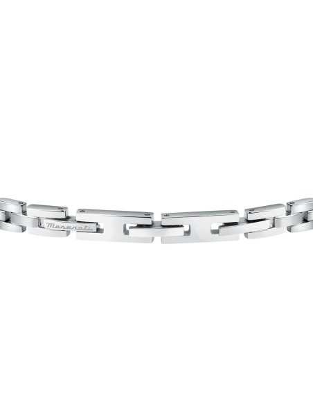 Bracciale MASERATI uomo Diamond acciaio / diamanti bianchi