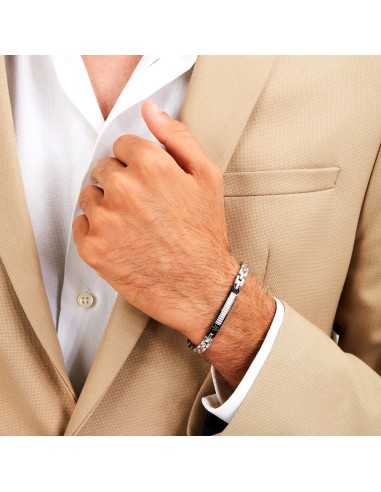 Bracciale MASERATI uomo Diamond acciaio /...