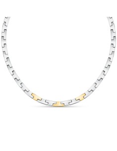 Trussardi Collana Donna Acciaio Bicolore T-Shape (TJAXC02)
