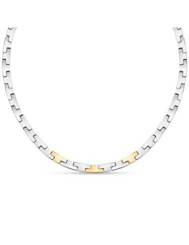Trussardi Collana Donna Acciaio Bicolore...