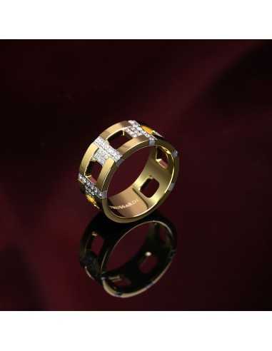 Anello TRUSSARDI donna T-Logo dorato /...