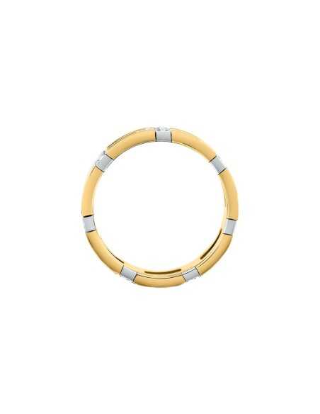 Anello TRUSSARDI donna T-Logo dorato / cristalli (TJAXC38)